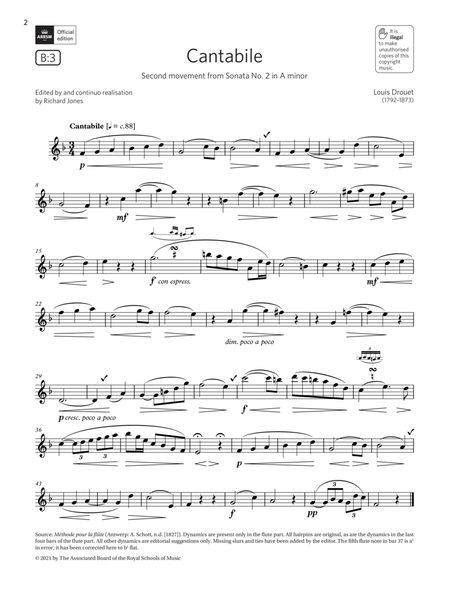 Cantabile (from Sonata No. 2 in A minor) (Grade 4 List B3 from the ABRSM Flute syllabus from 2022)