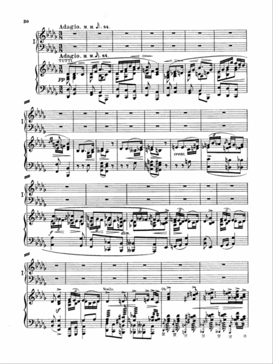 Grieg: Piano Concerto in A Minor, Op. 16 Piano scores gallery preview page 1