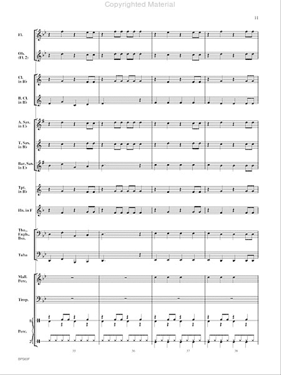 Rockin' Jingle Bells Concert Band scores gallery preview page 12