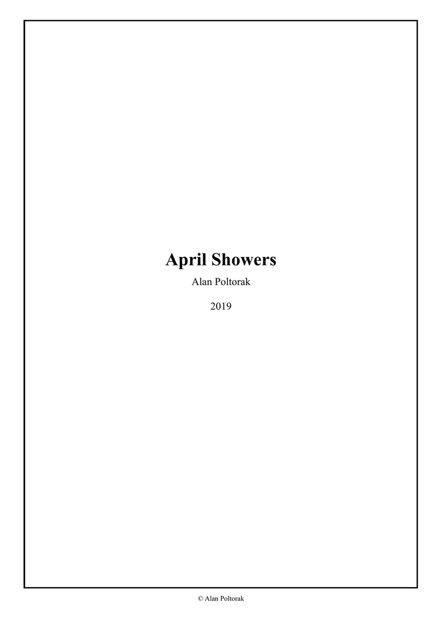 April Showers Piano Solo scores gallery preview page 1