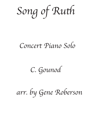 Book cover for The Song of Ruth Piano Solo