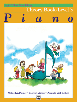 Book cover for Alfred's Basic Piano Course Theory, Level 3