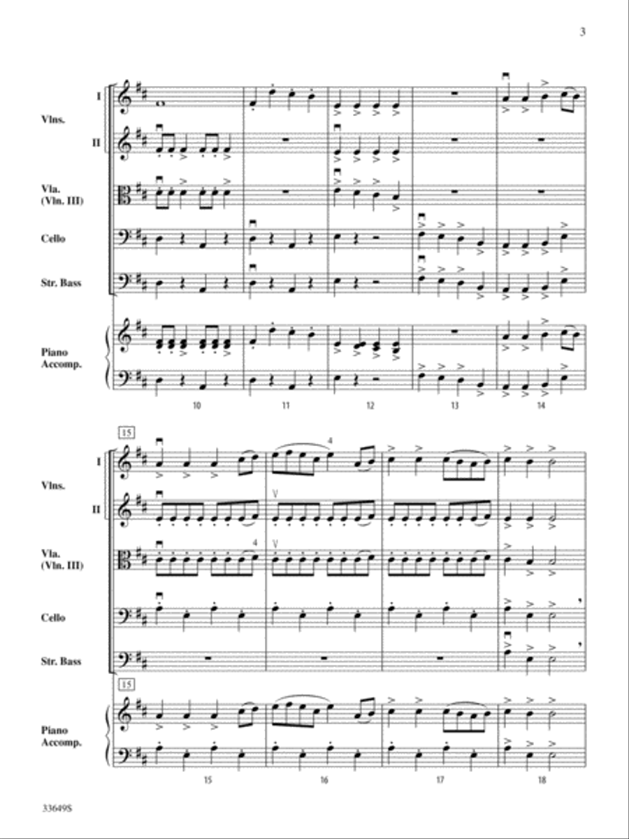 Santa Goes Wild West: Score String Orchestra scores gallery preview page 3