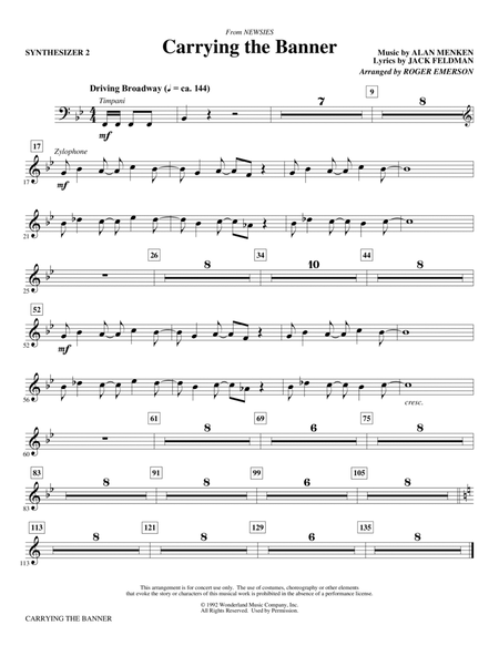 Carrying The Banner (from Newsies) (arr. Roger Emerson) - Synth 2