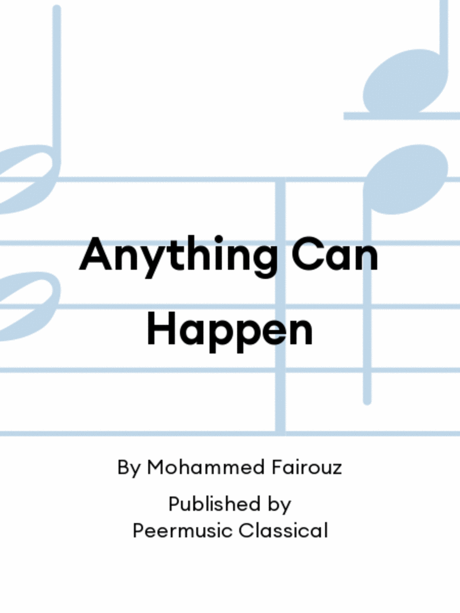 Anything Can Happen Choir scores gallery preview page 1