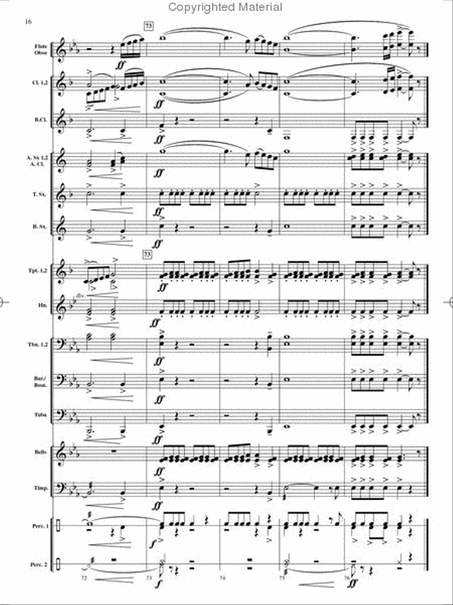 On Holiday Concert Band scores gallery preview page 17