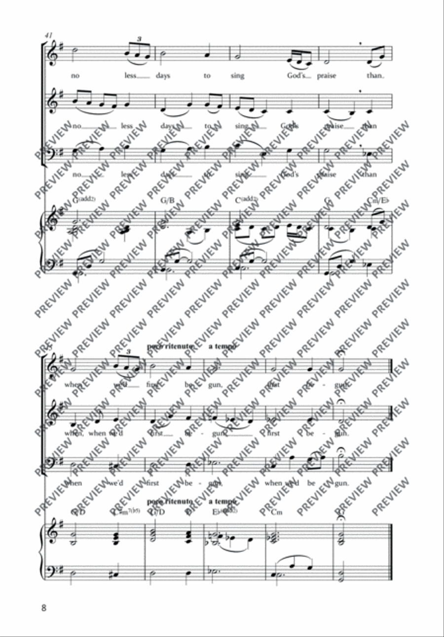 Amazing Grace 3-Part scores gallery preview page 6