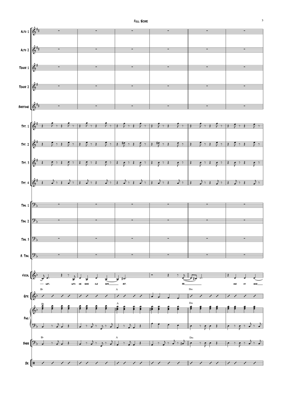 Back To Black Jazz Ensemble scores gallery preview page 3