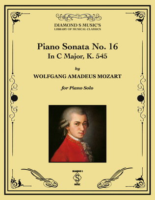 Book cover for Piano Sonata No. 16 in C Major, K. 545 - Mozart - Piano Solo