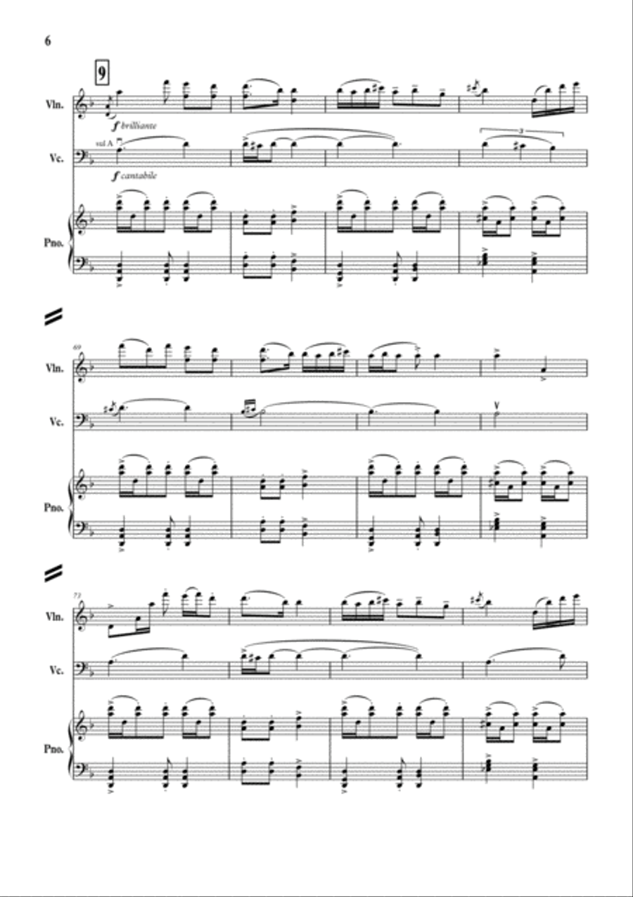 Wedding Songs Suit from Akn Piano Trio scores gallery preview page 6