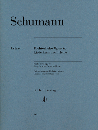 Book cover for Dichterliebe for Voice and Piano, Op. 48
