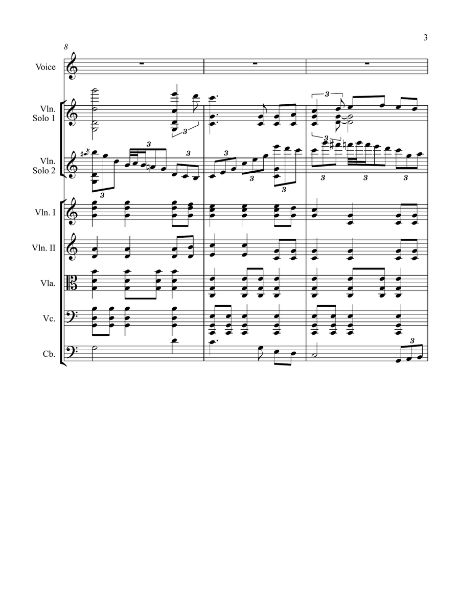 Blue Moon Of Kentucky String Orchestra scores gallery preview page 3