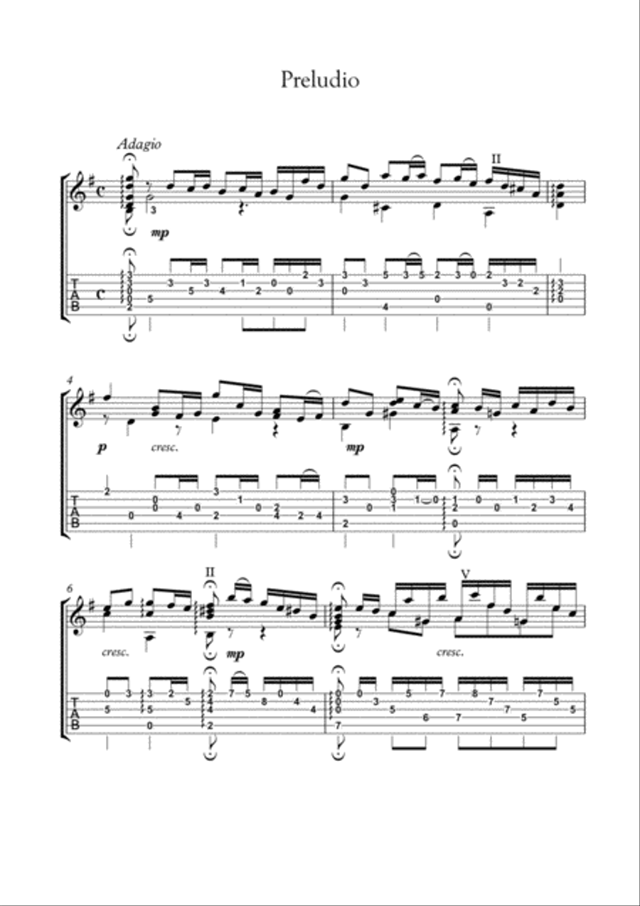 Baroque Guitar Suite 1 byRoncalli Acoustic Guitar scores gallery preview page 4