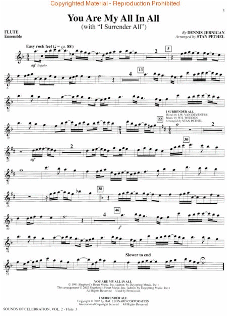 Sounds of Celebration (Volume Two) - Flute