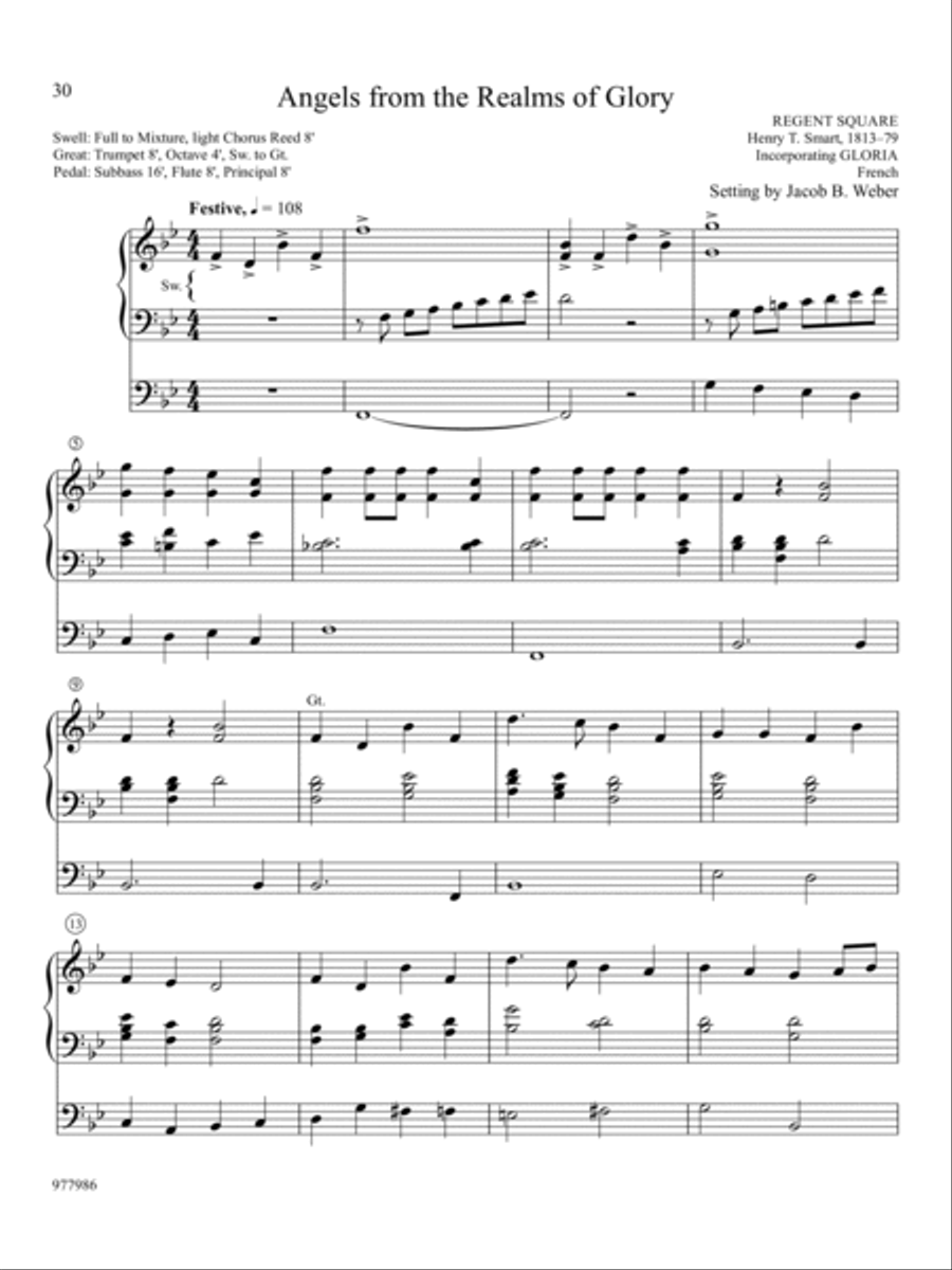 Christmas Simplified: Easy Settings for Organ Organ Solo scores gallery preview page 11