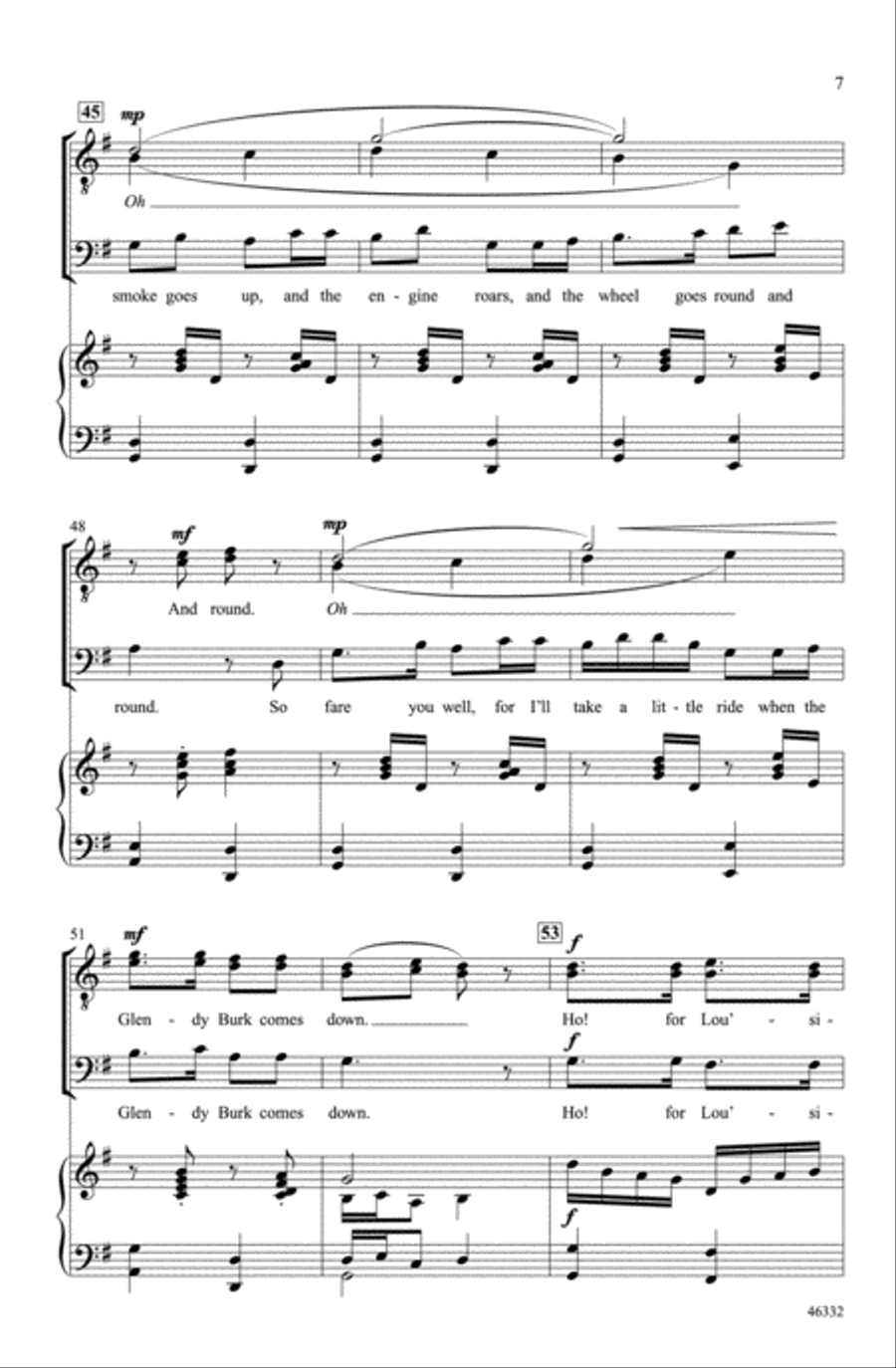 The Glendy Burk Choir scores gallery preview page 6