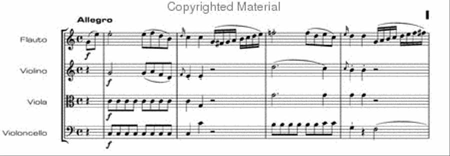 Flute quartets Flute Quartet scores gallery preview page 4