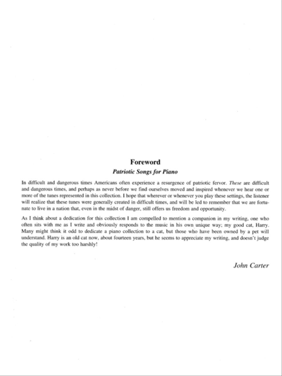 Patriotic Songs for Piano-Digital Download Piano Solo scores gallery preview page 4