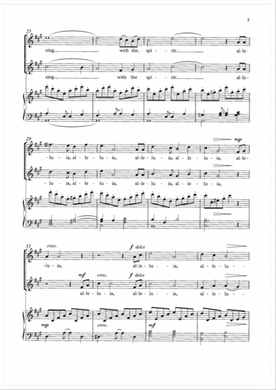 I will sing with the spirit 2-Part scores gallery preview page 3