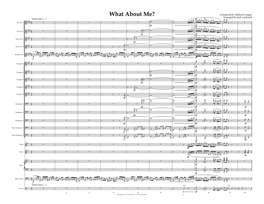What About Me? What About Me? Jazz Ensemble scores gallery preview page 1
