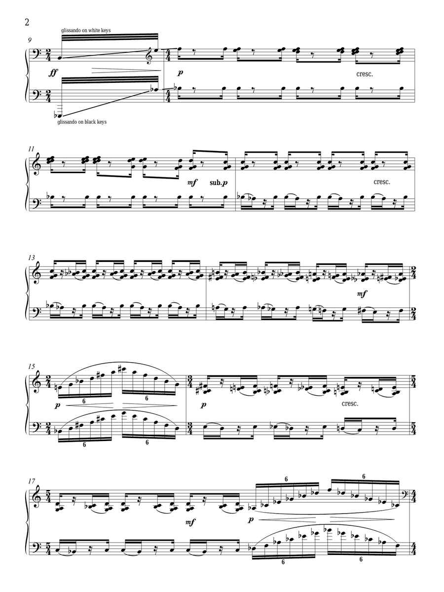 Dichotomie I - Méchanisme Piano Solo scores gallery preview page 2