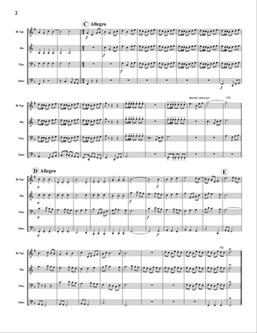 Suite in F Brass Quartet scores gallery preview page 2