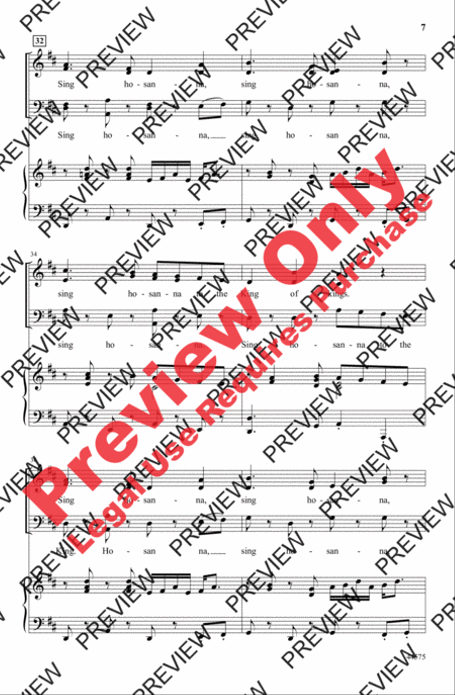 Give Me Oil in My Lamp Give Me Oil in My Lamp 4-Part scores gallery preview page 7