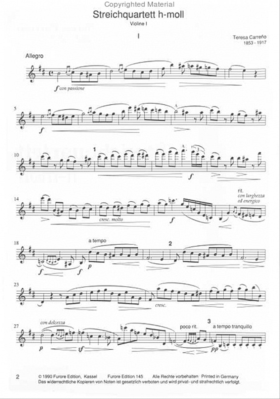 Streichquartett h-Moll Streichquartett h-Moll Chamber Music scores gallery preview page 2