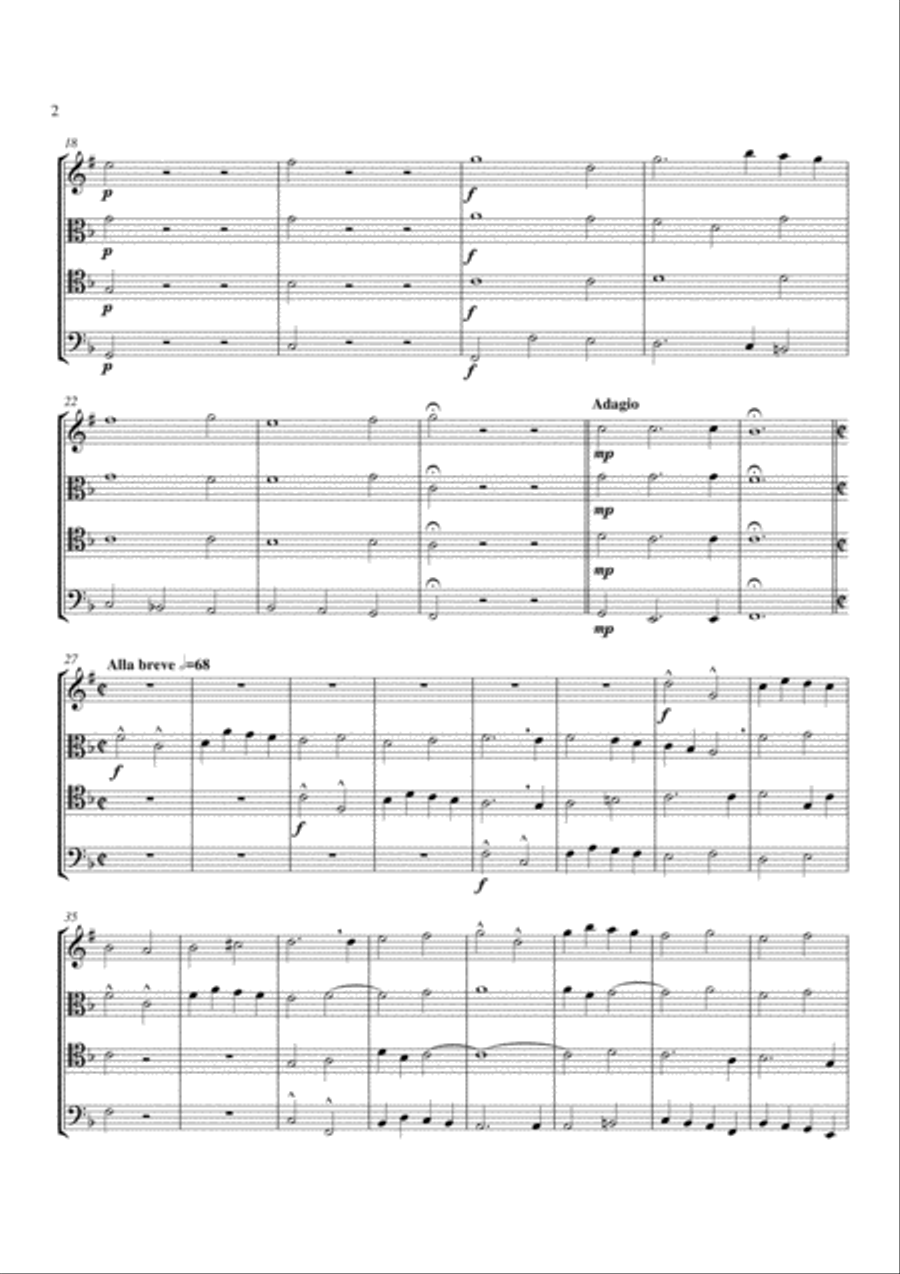 Quatricinia from Tower Music of 1696 Brass Quartet scores gallery preview page 2