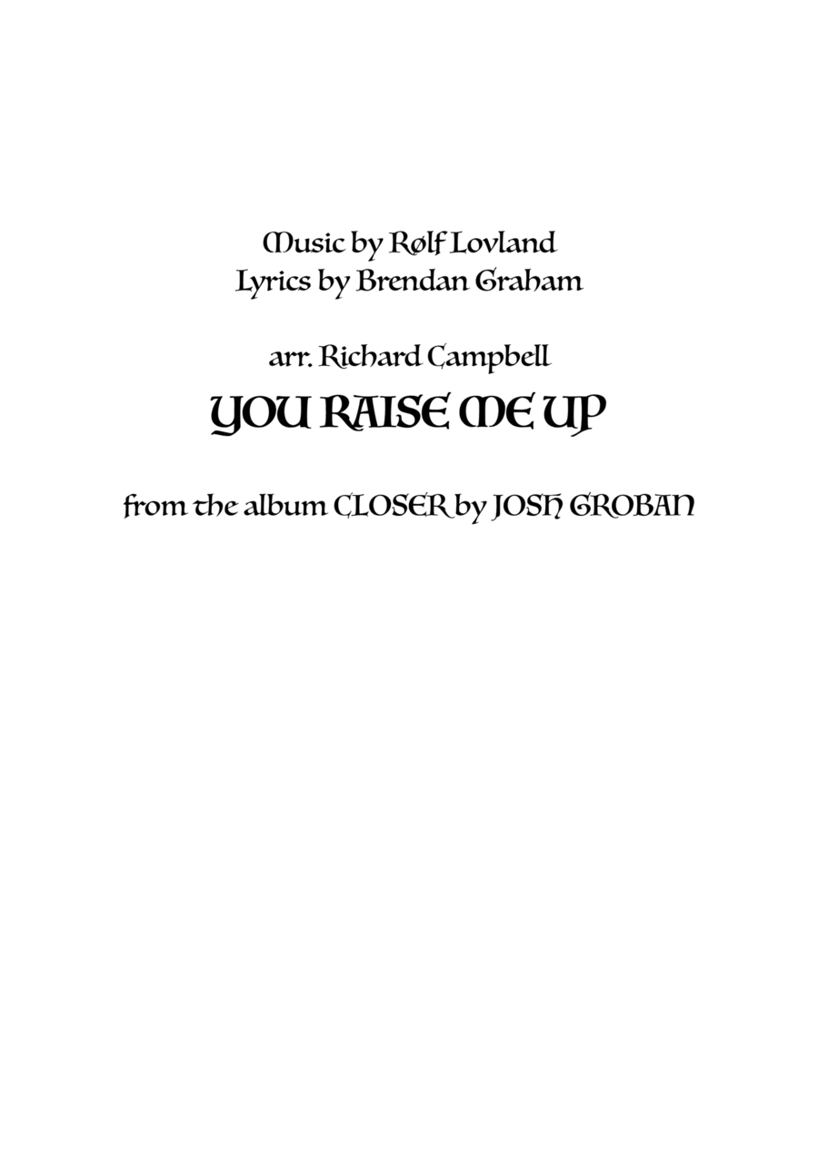 You Raise Me Up String Orchestra scores gallery preview page 1