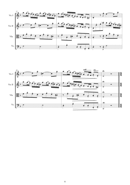 Vivaldi - Concerto in D minor RV 128 for String Quartet image number null