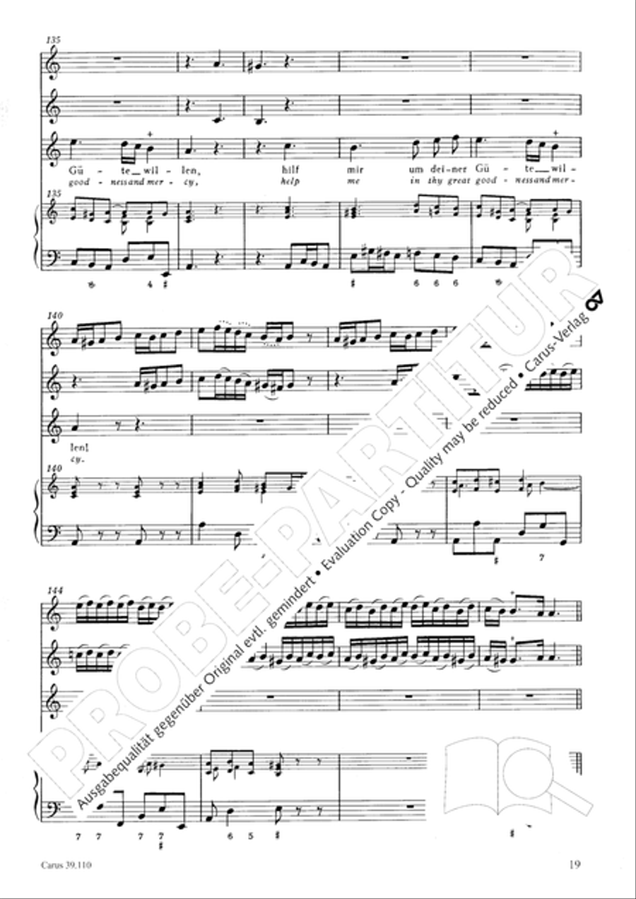 O Lord, punish me not (Ach Herr, strafe mich nicht) Tenor Voice scores gallery preview page 20