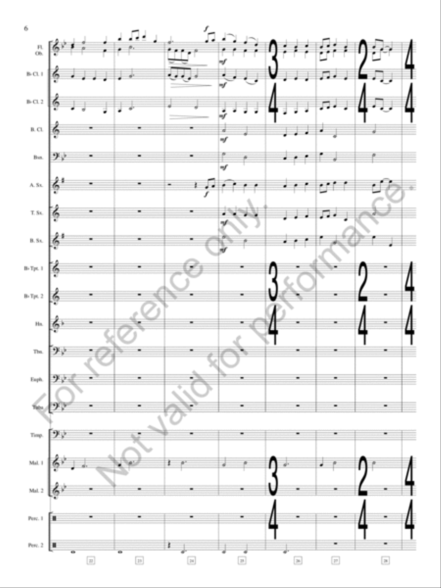 Legend of the Silver Knight Concert Band scores gallery preview page 7