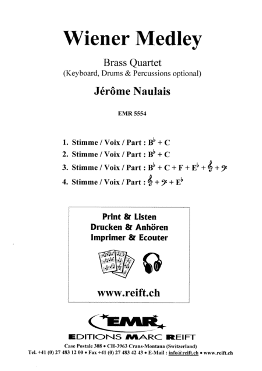 Wiener Medley Wiener Medley Brass Ensemble scores gallery preview page 2