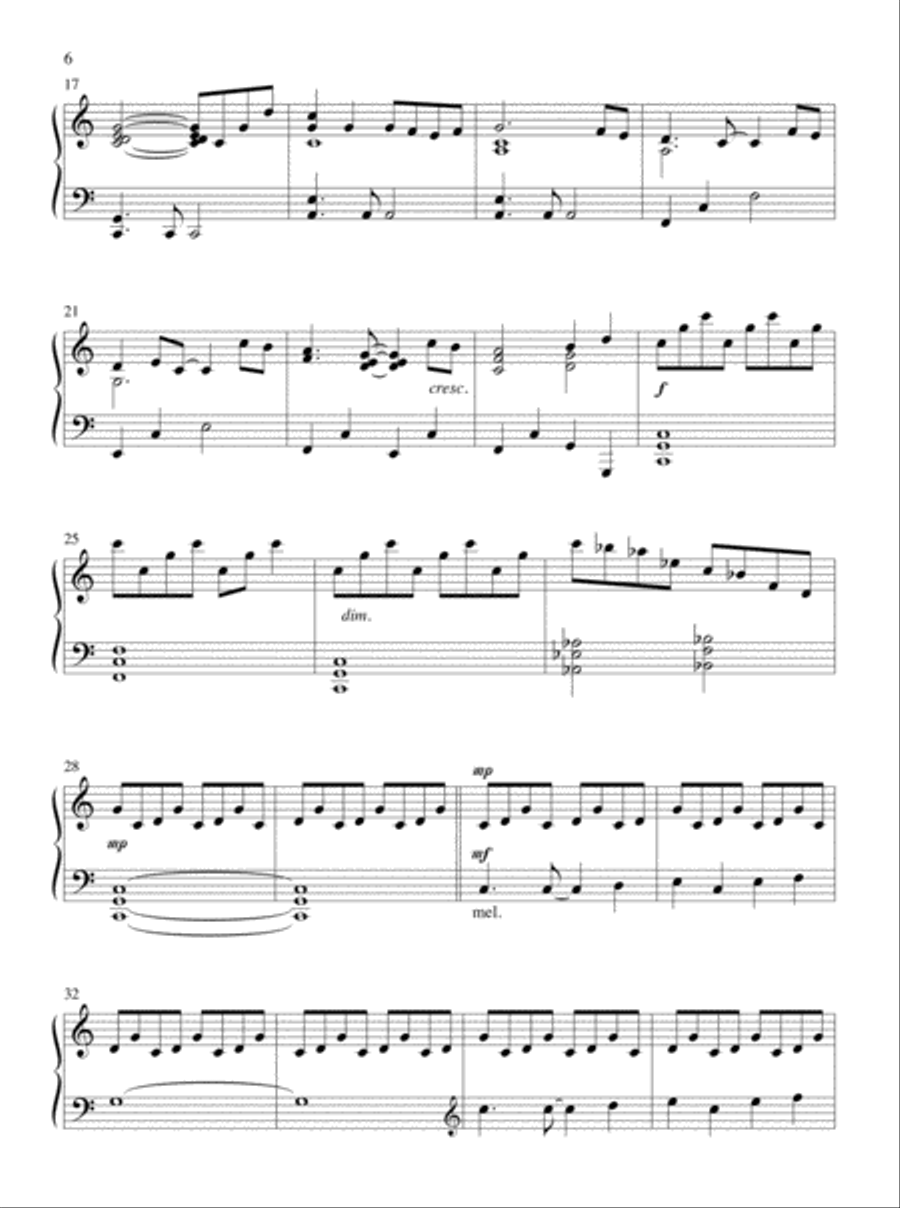 Let All Things Their Creator Bless! Piano Solo scores gallery preview page 3