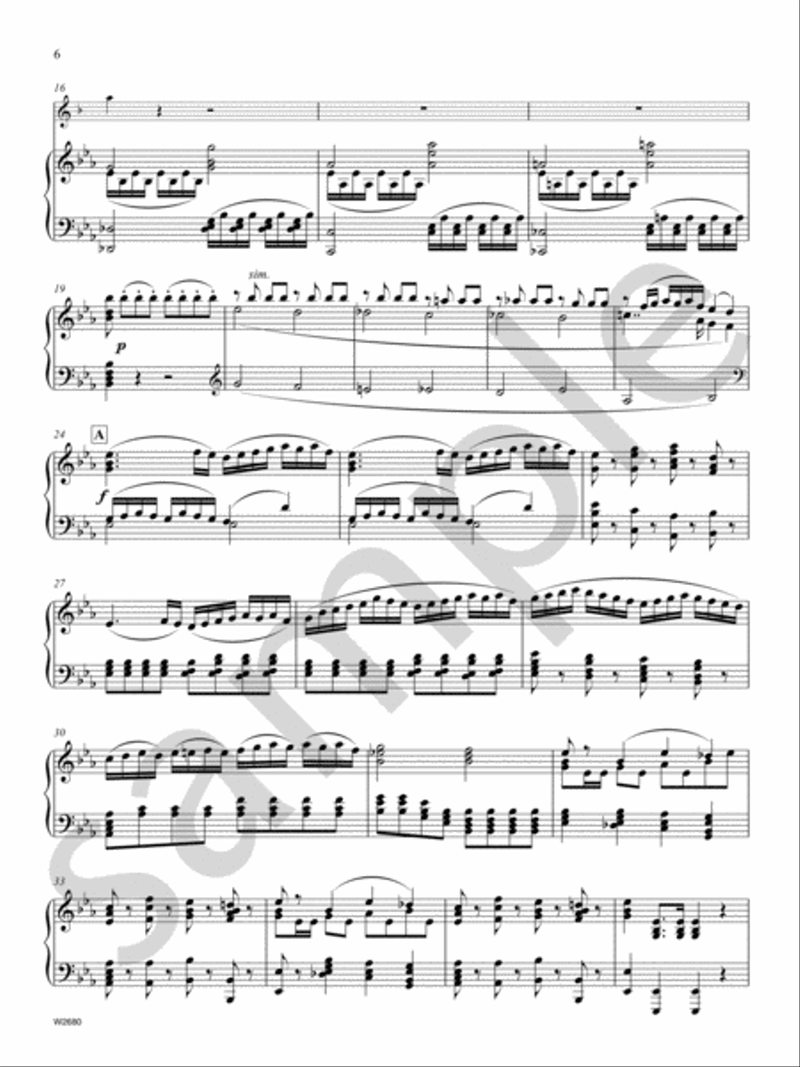 Concerto in Eb Major Trumpet scores gallery preview page 4