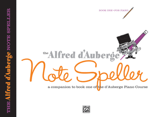 Book cover for Alfred d'Auberge Piano Course Note Speller, Book 1