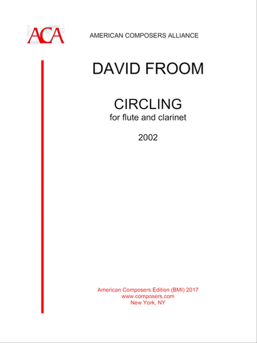 [Froom] Circling (Flute and Clarinet) Woodwind Duet scores gallery preview page 1