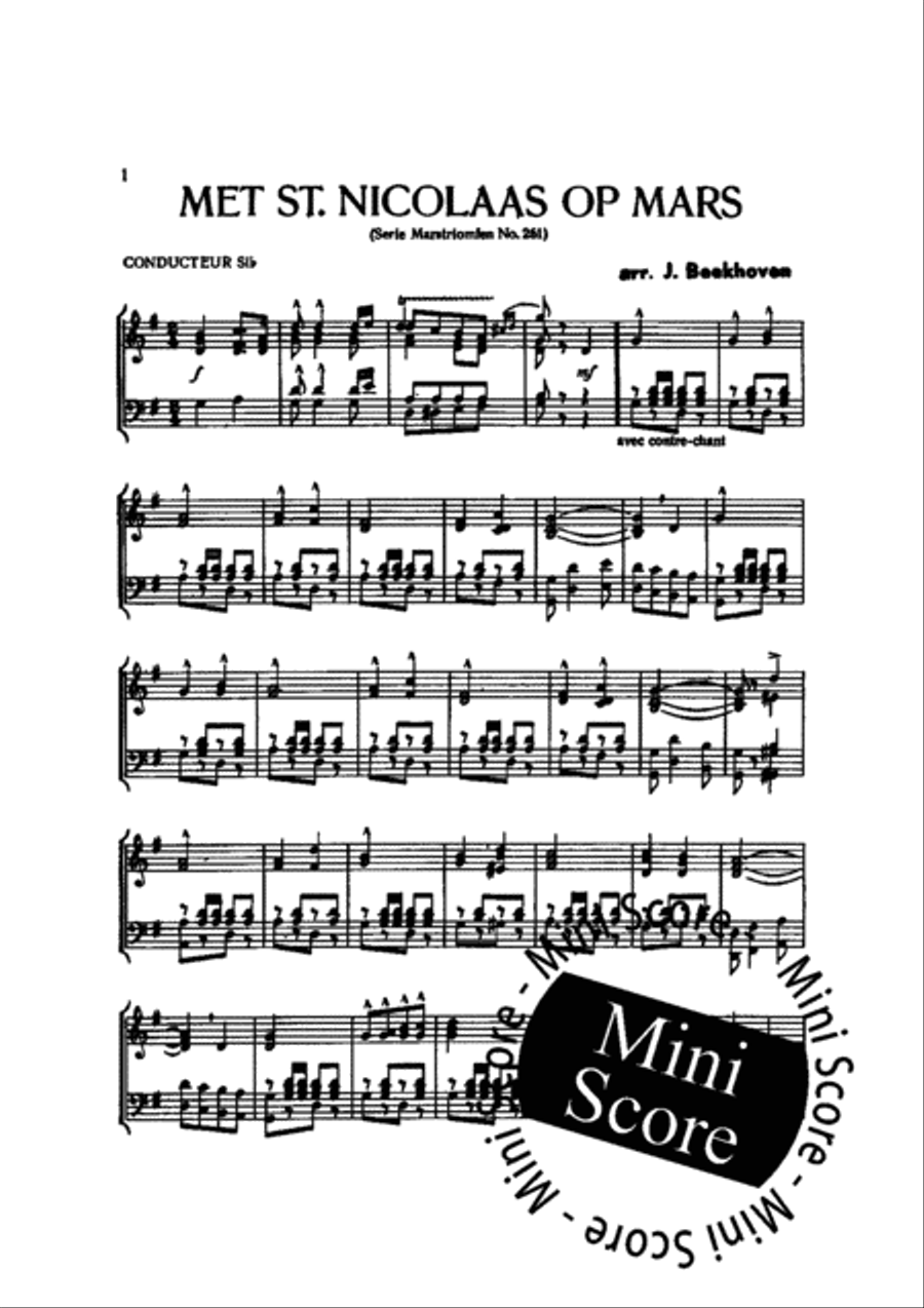Met St.Nicolaas op Mars Fanfare Band scores gallery preview page 5