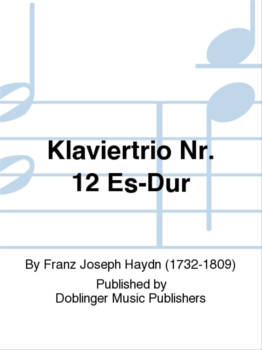 Klaviertrio Nr. 12 Es-Dur Piano Trio scores gallery preview page 1