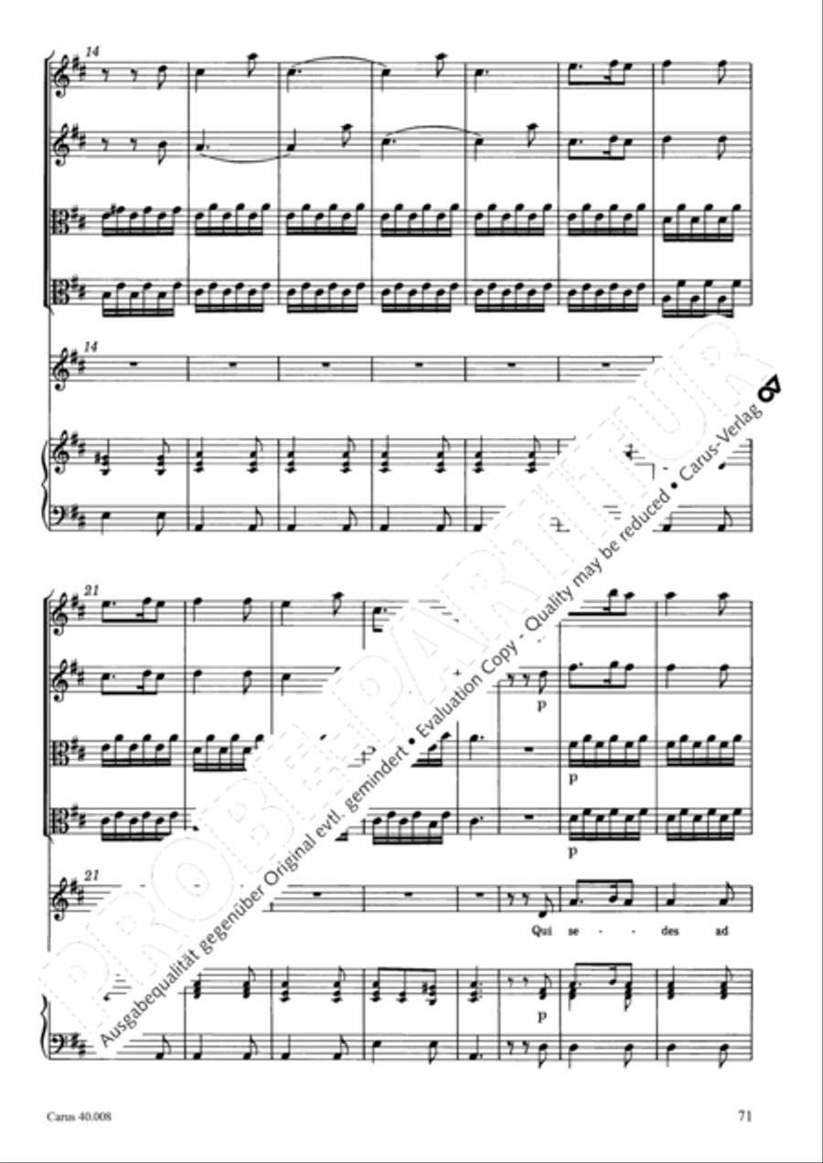 Introduzione e Gloria 4-Part scores gallery preview page 72