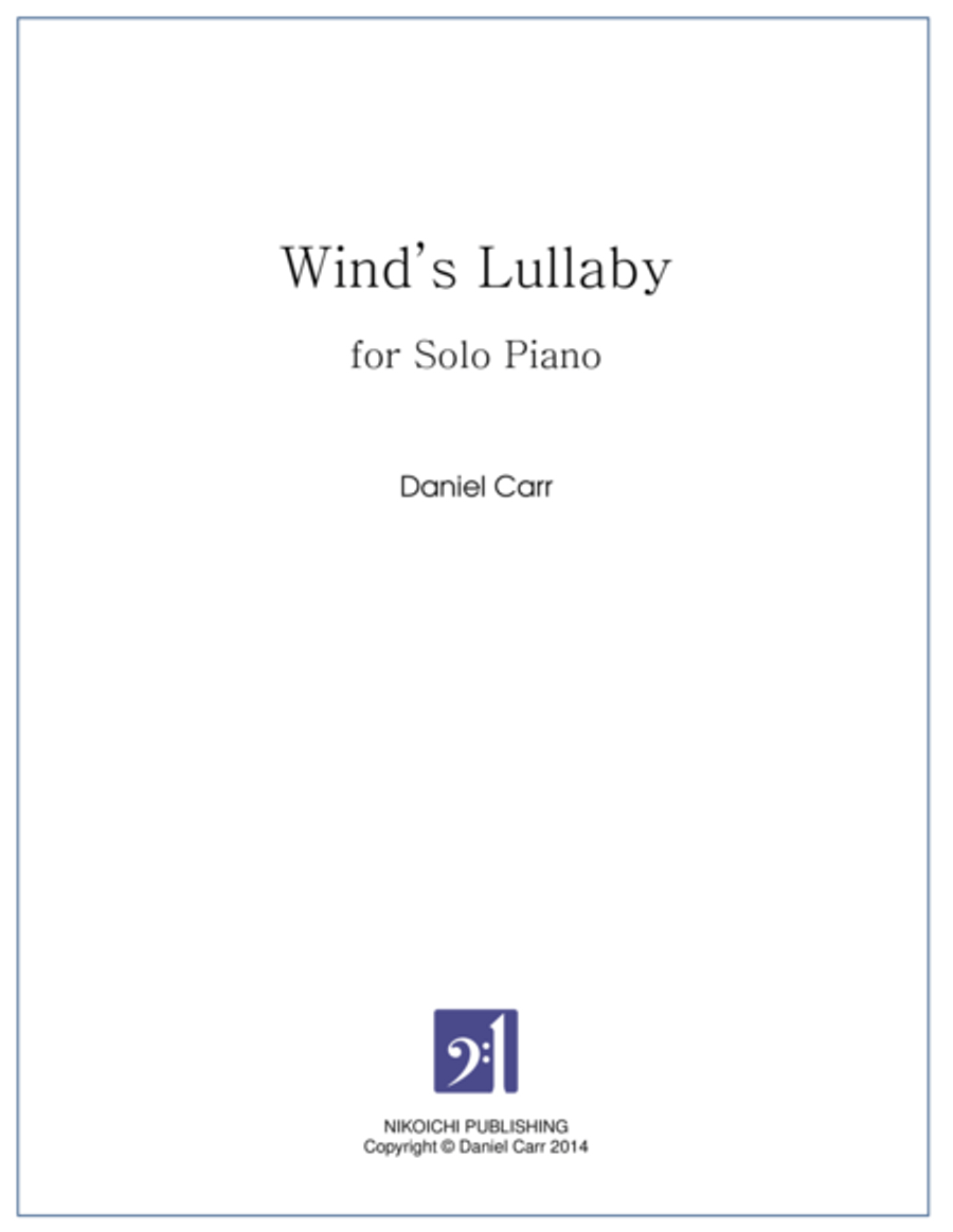 Wind's Lullaby for Solo Piano