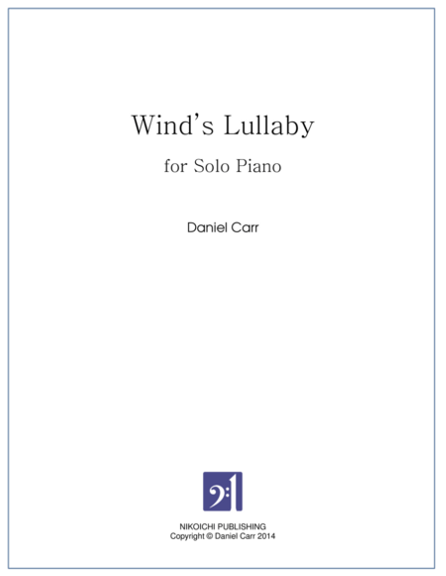 Wind's Lullaby for Solo Piano image number null