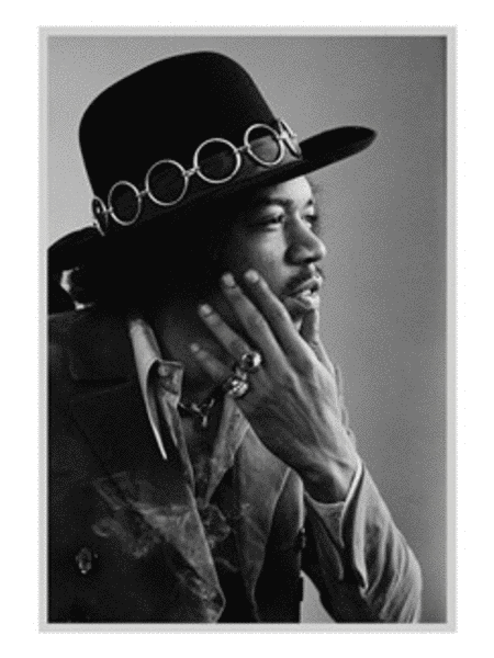 Baron Wolman Greetings Card - Jimi Hendrix