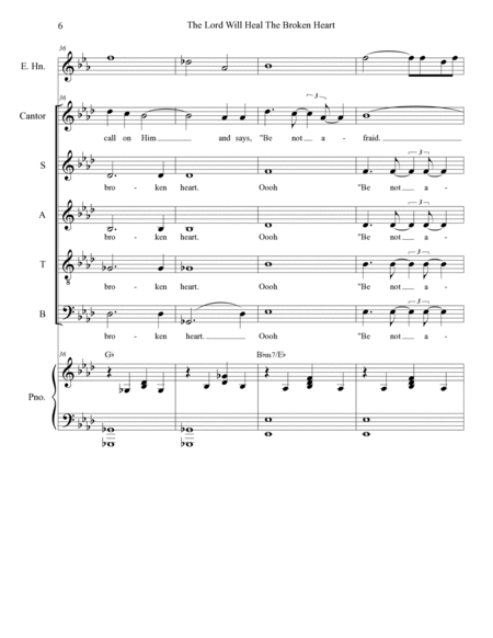 The Lord Will Heal The Broken Heart (Solo and SATB) image number null