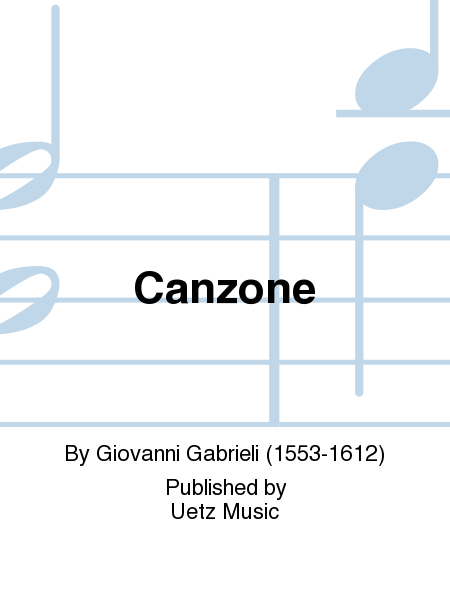 Canzone Trombone Quartet - Sheet Music