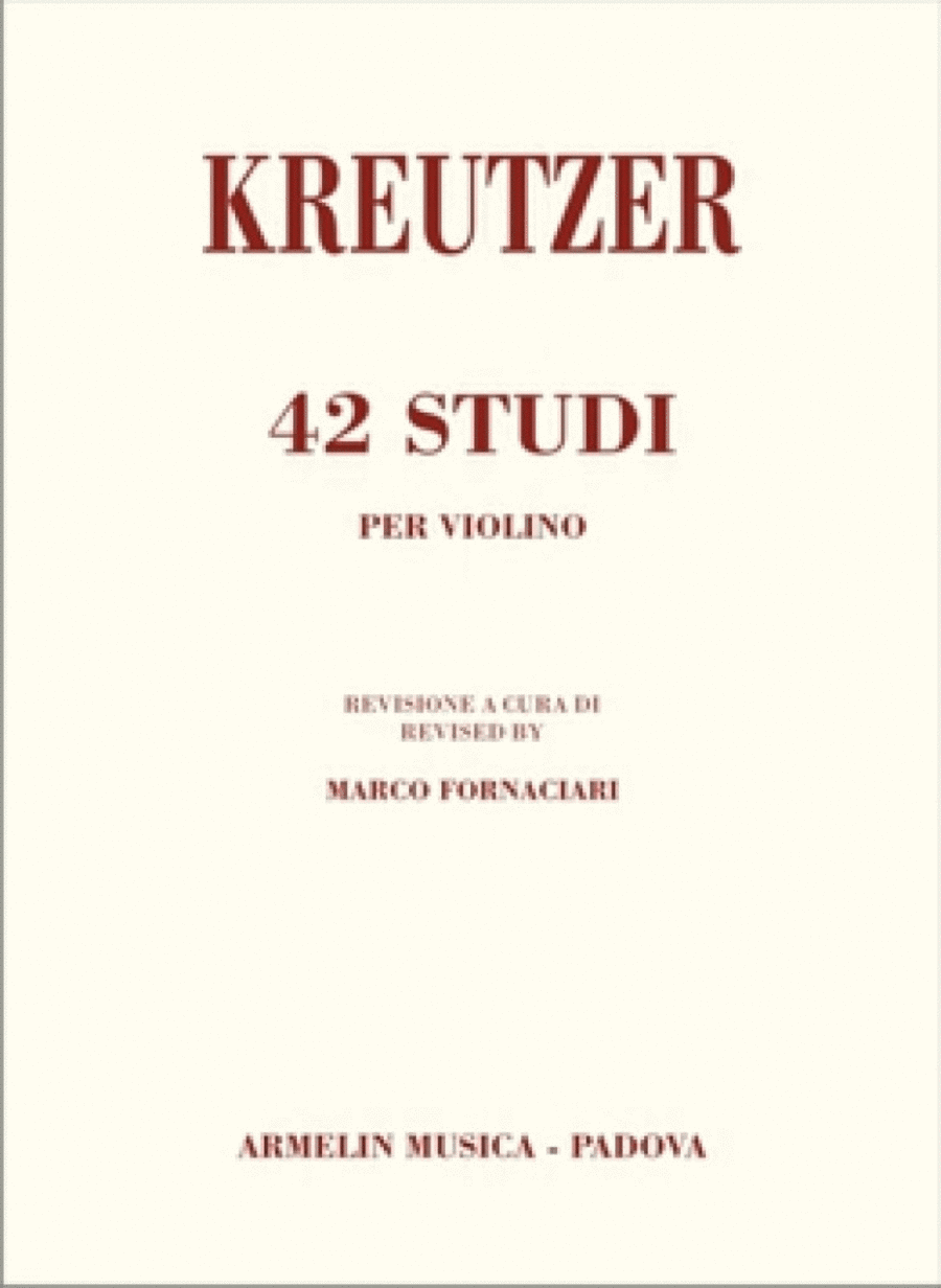 42 Studi per Violino Violin Solo scores gallery preview page 1