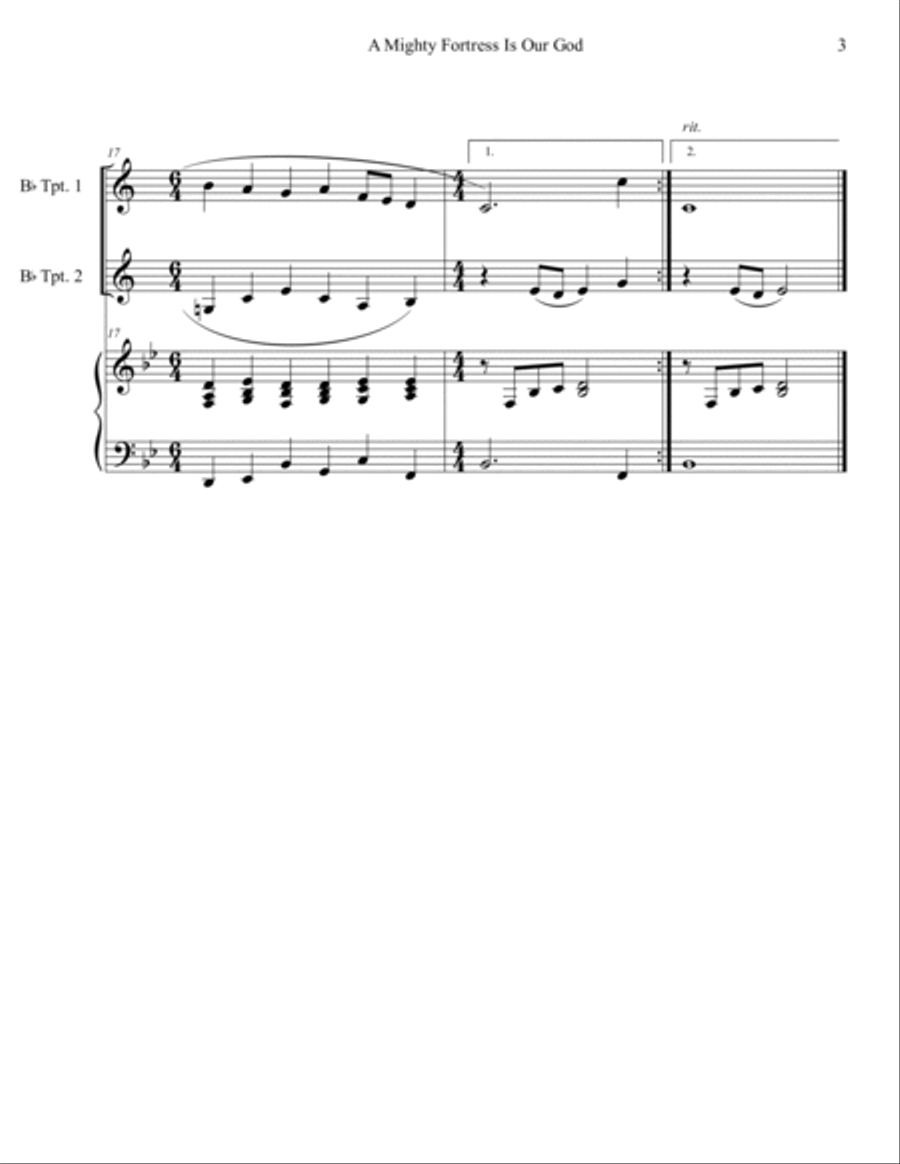 20 Greatest Hymns for 2 Trumpets with Piano Accompaniment Trumpet Duet scores gallery preview page 5