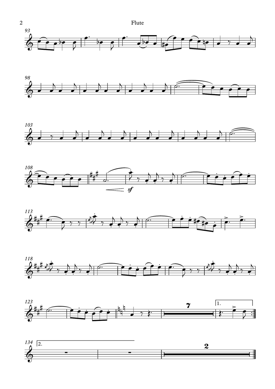 Neapolitan Tarantella (flute) Woodwind Duet scores gallery preview page 3