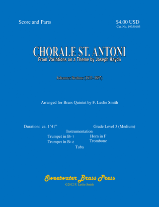 Book cover for Chorale St. Antoni